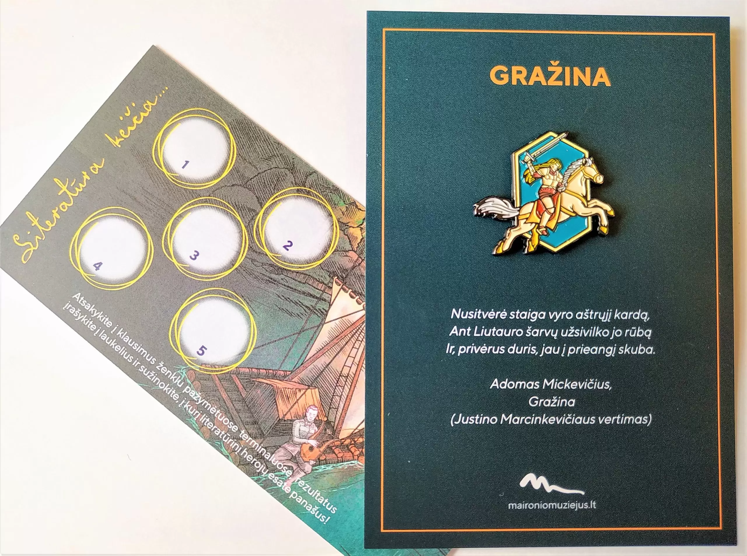 Literatūros kūrinių veikėjų ženkliukai - Image 2