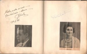 Jonas Švedas ir Petronėlė Orintaitė. Įrašai D. Sruogaitės albumėlyje. BVSNM 1262