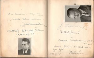 Jonas Rimašauskas. Įrašas D. Sruogaitės albumėlyje. BVSNM 1262