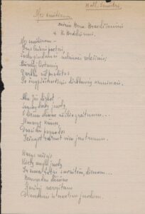 Baltijos Žuvėdros (Elenos Iešmantaitės-Dervojedaitienės) rankraštis. MLLM 9935_1