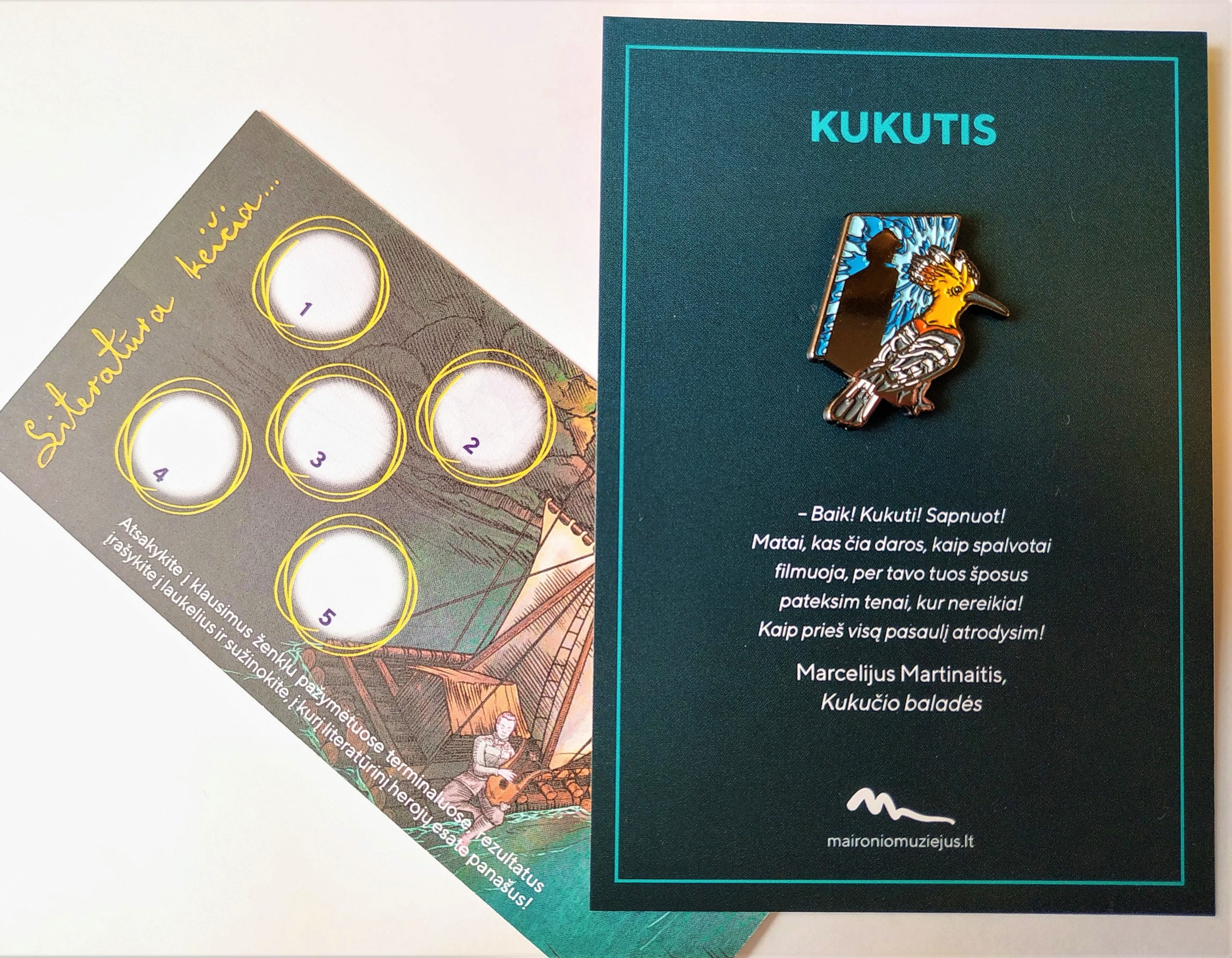Literatūros kūrinių veikėjų ženkliukai