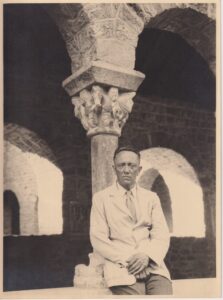J. Baltrušaitis. Nuotrauka daryta sūnaus Jurgio jaunesniojo. Apie 1925–1930 m.