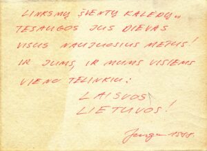 Jurgos Ivanauskaitės sveikinimas