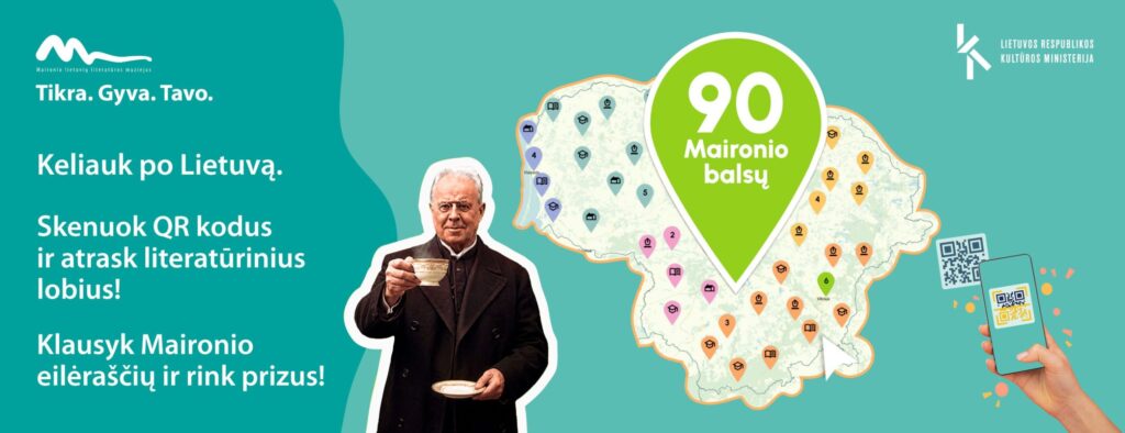 Projektas „90 Maironio balsų“ jau kviečia leistis į literatūrinę kelionę