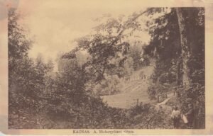 Kaunas. A. Mickevyčiaus slėnis. Kaunas: O. Vitkauskytės knygynas, 1922 m. MLLM P 5107