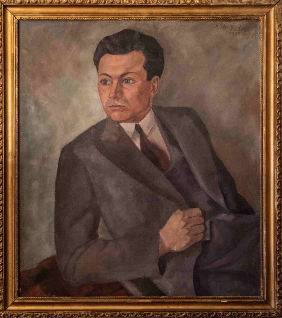 Pirmasis Juozo Grušo portretas