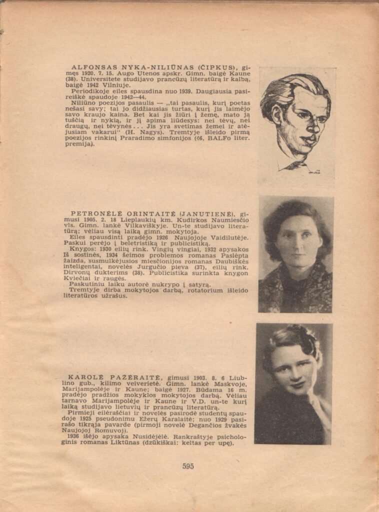 Tremties metai. Lietuvių rašytojų metraštis. 595 psl. Vokietija: Patria, 1947 m. Redaktorius B. Brazdžionis. MLLM 31907