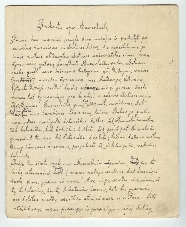 Maironio paskaita apie K. Donelaitį, skaityta 1923 m. rudens ir 1924 m. pavasario semestre Lietuvos universiteto Teologijos-filosofijos fakultete, kuriame šalia teologinių disciplinų poetas skaitė ir lietuvių literatūros kursą