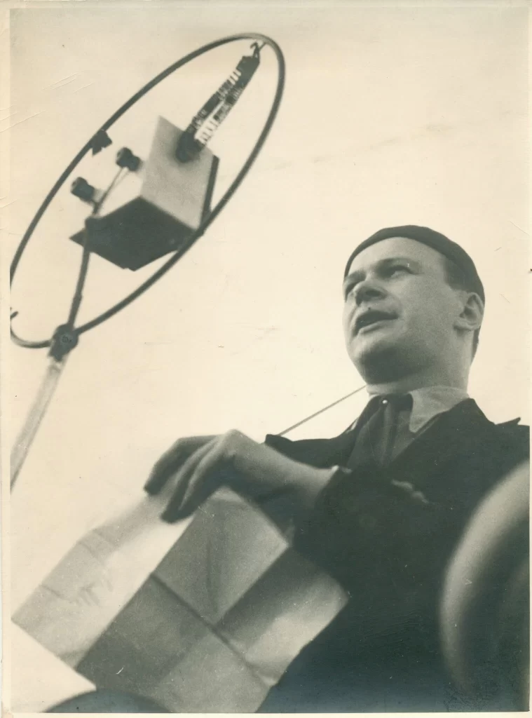 Kazys Inčiūra – radijo pranešėjas. Kaunas, apie 1935 m. 
RMM ĮK 7491