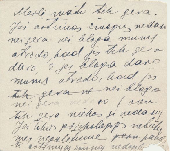 J. Grušo miniatiūra „Meilė mato tik gera…“ apie pakantumą artimųjų nedorybėms. Lietuva, 1925–1930 m.