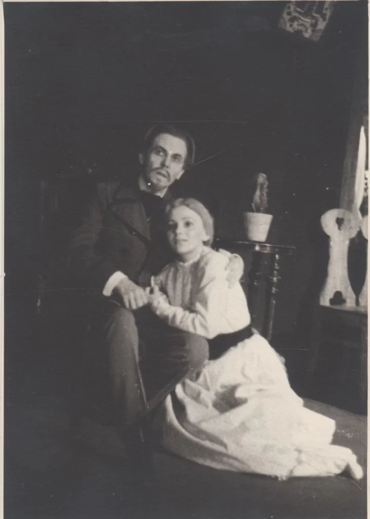Scena iš K. Inčiūros pjesės „Vincas Kudirka“. Vilnius, 1942 m. 
MLLM GEK 38702/1