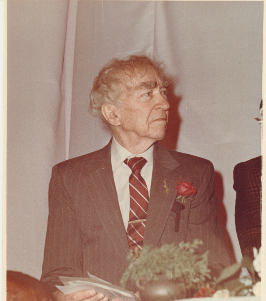 Bernardas Brazdžionis Ukmergėje. 1991 m. balandžio 2d.