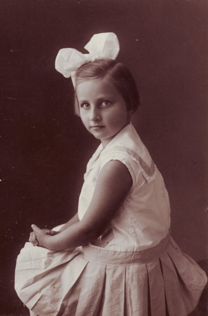 V. Zaborskaitė Panevėžyje apie 1929 m. Iš V. Stonytės asmeninio archyvo