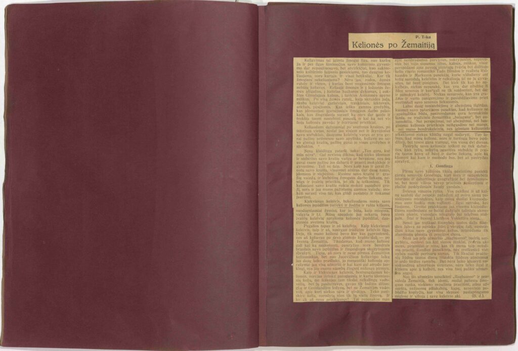 P. Tarasenka. Kelionės po Žemaitiją. 1925. MLLM 9118