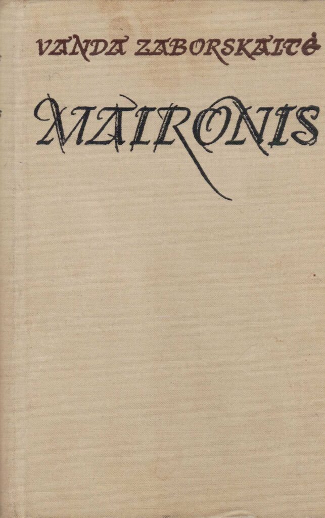 V. Zaborskaitė. Maironis. V., 1968. MLLM 6389