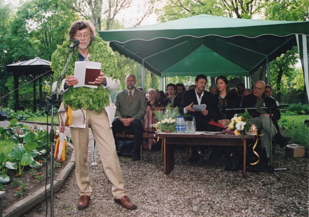 Antanas A. Jonynas „Poezijos pavasario“ laureatas. Kaunas, 2003 m. Nuotr. Z. Baltrušio. MLLM GEK 84634