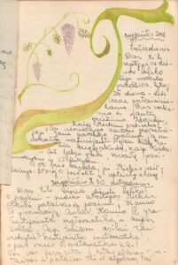 B. Pūkelevičiūtės dienoraščio fragmentas. MLLM 115715