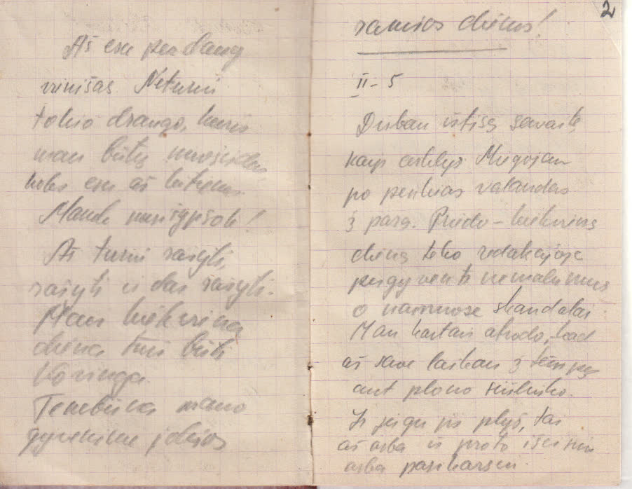 Iš užrašų knygelės… 1949 01 25