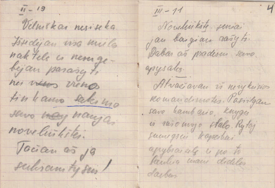 Iš užrašų knygelės… 1949 m.