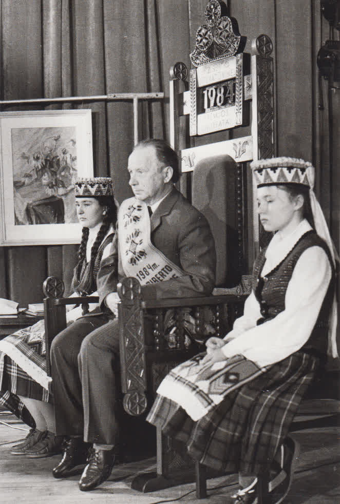 K. Marukui P. Ziberto premijos įteikimas, 1984 m.