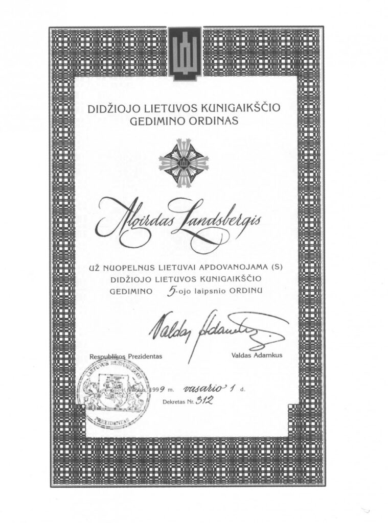 ALGIRDAS LANDSBERGIS (1924–2004)