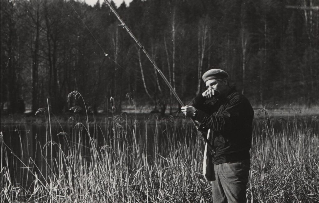 Prie Peršokšnos upelio. 1965 m. balandis. M. Šimelionio nuotrauka. MLLM 15540