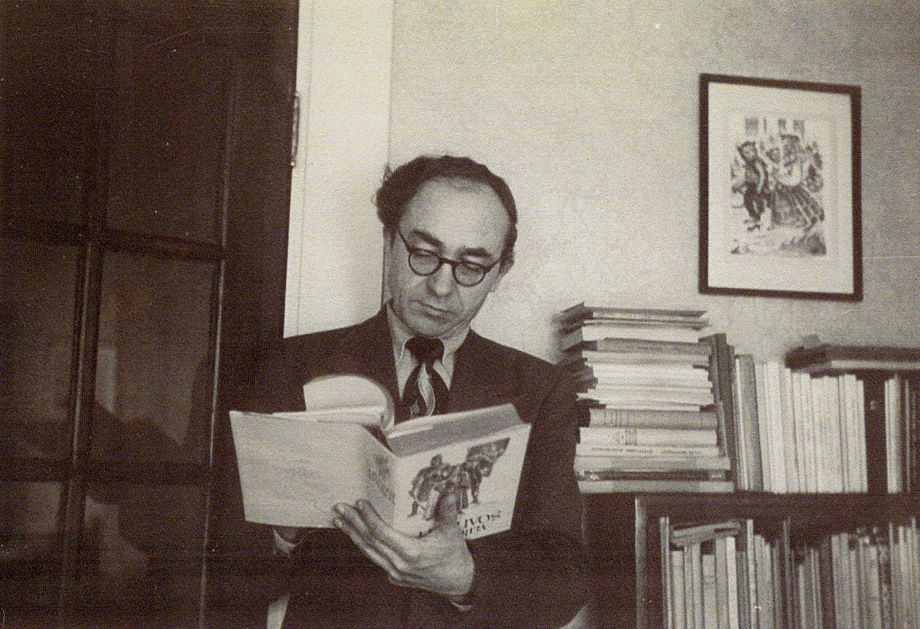B. Brazdžionis savo namuose Bostone 1951 m.