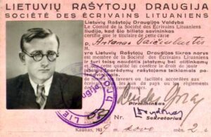 A Vaičiulaičio LRD nario bilietas