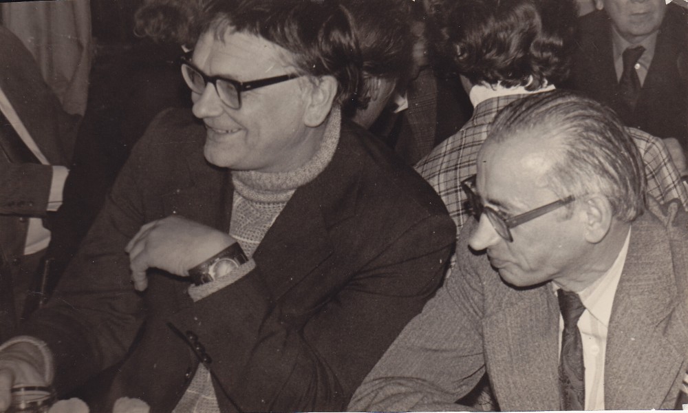 A. Baltrūnas su A. Baltakiu. 1983 m.