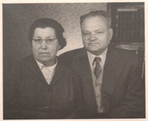 A. Gricius su žmona