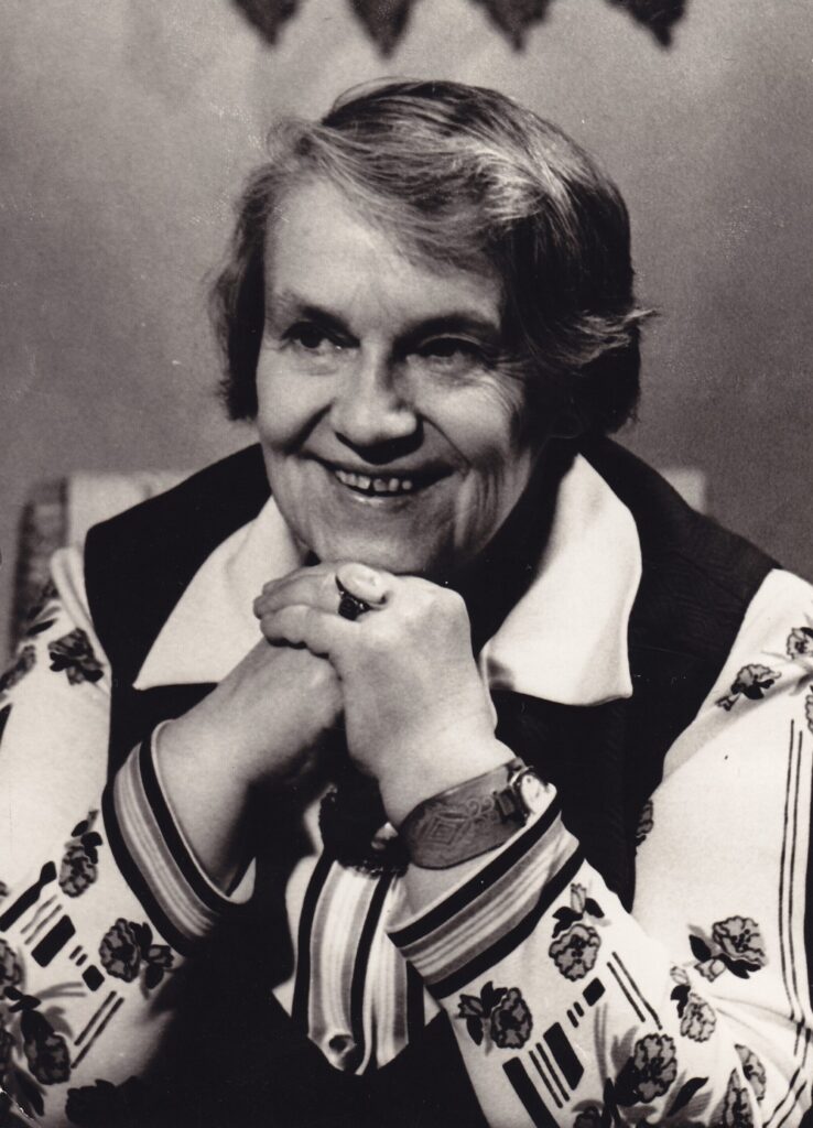 A. Liobytė. Vilnius, 1974 m.