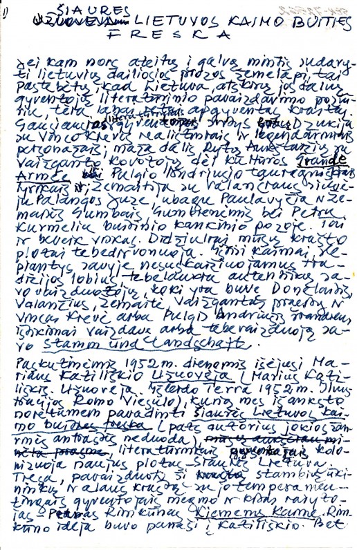 A. Nykos-Niliūno recenzija M. Katiliškio knygai „Užuovėja“