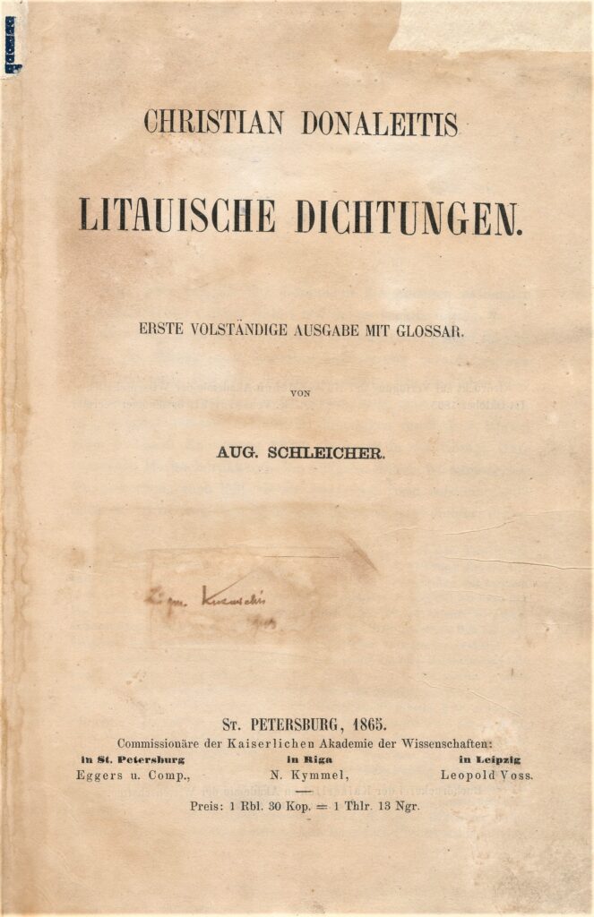 AUGUSTUI ŠLEICHERIUI – 200 METŲ
