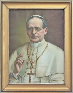 Achille Ratti portretas, esantis J. Tumo-Vaižganto bute-muziejuje