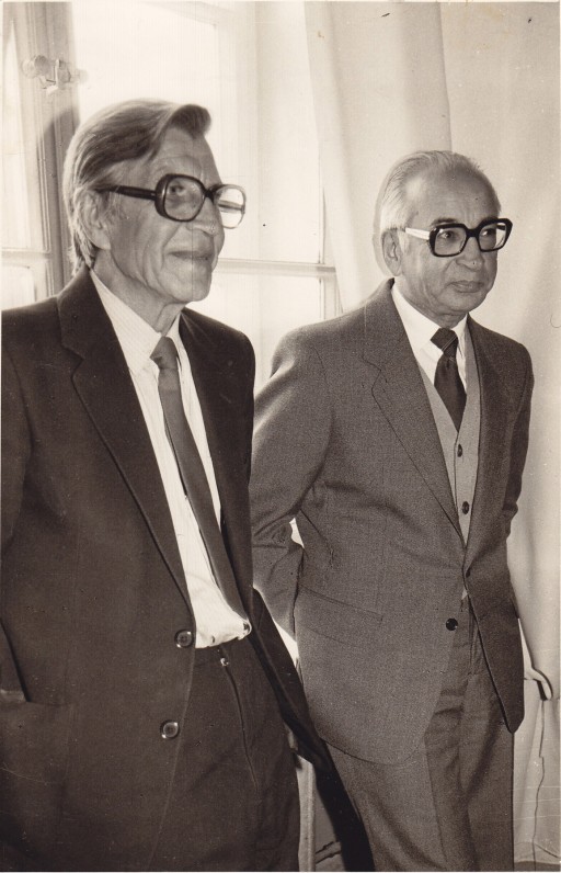 Anelius Markevičius ir A. Baltrūnas. 1984 m. O. Pajedaitės nuotrauka