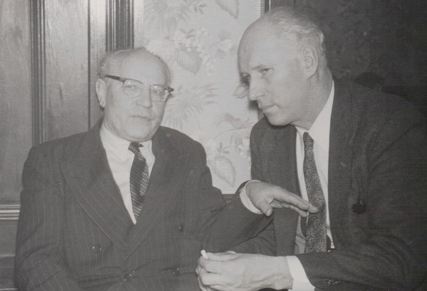 S. Santvaras ir F. Kirša (kairėje). JAV. Apie 1956 m. MLLM 33171