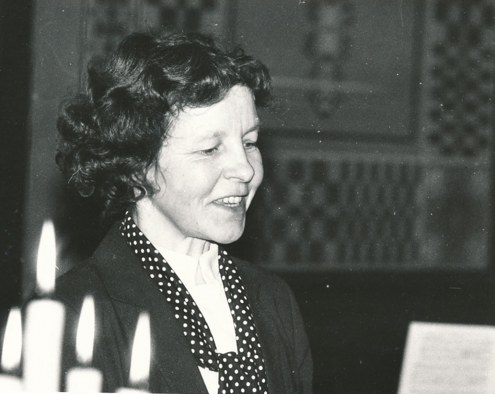 B. Baltrušaitytės kūrybos vakaras Maironio lietuvių literatūros muziejuje. 1993 m.