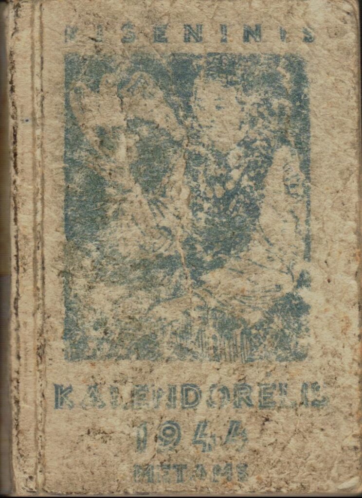 Bernardo Brazdžionio kišeninis kalendorius 1944 metams