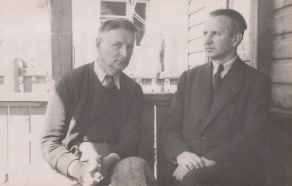 Balys Sruoga ir Juozapas Sruoga. Kaunas, 1938 m.