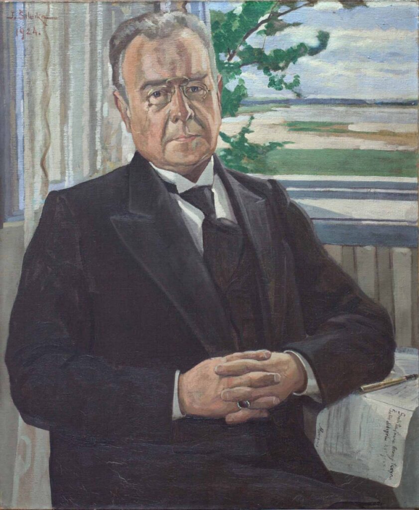 Dail. J. Šileika. 1924 m. Tai – vienintelis portretas, kuriame poetas vilki pasauliečio drabužius