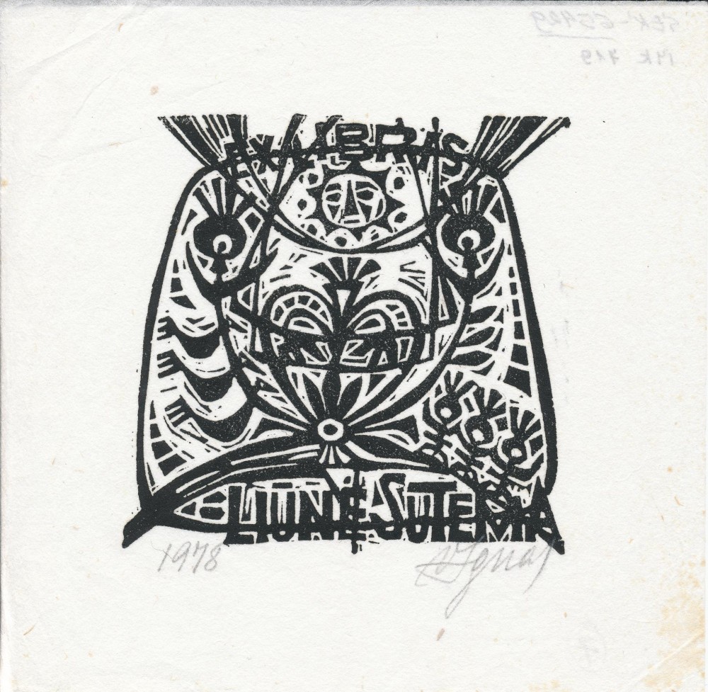 Dail. V. Ignas. Liūnės Sutemos exlibris