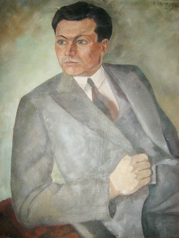 Dailininkas Adolfas Valeška. J. Grušo portretas. Drobė, aliejus. 1930 m. Kaunas