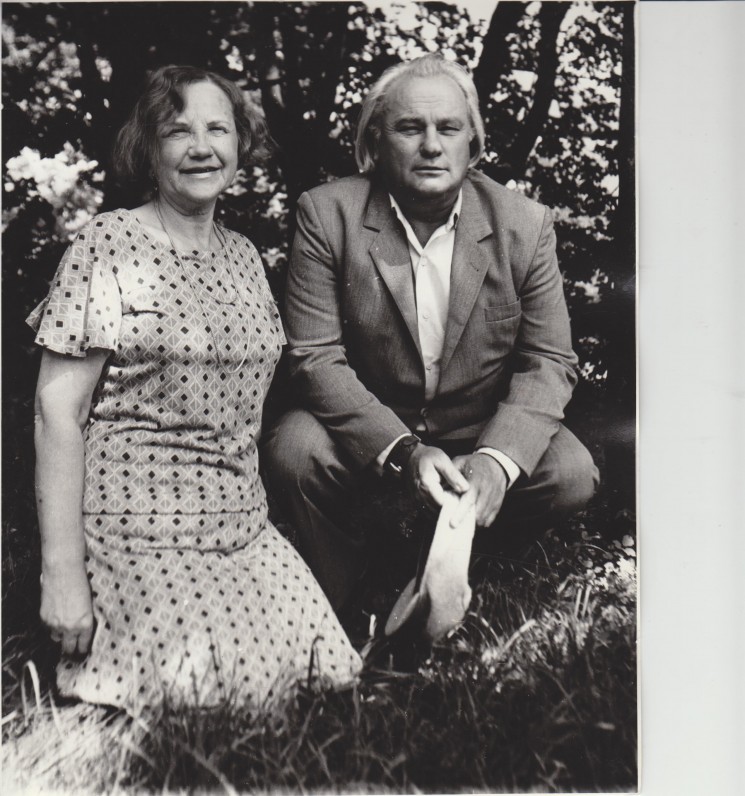 Danutė Montvilaitė-Dautartienė ir Vladas Dautartas Vilniuje apie 1987 m.