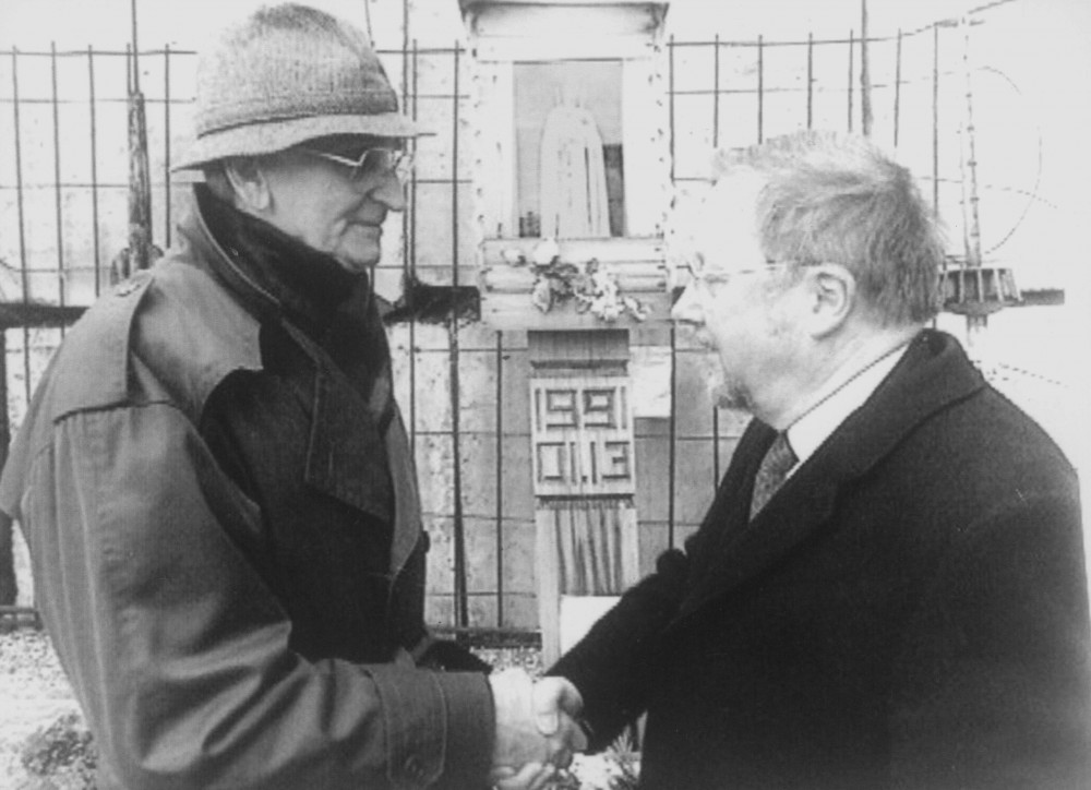 Dramaturgas A. Landsbergis ir politikas V. Landsbergis. Vilnius, 1991 m.
