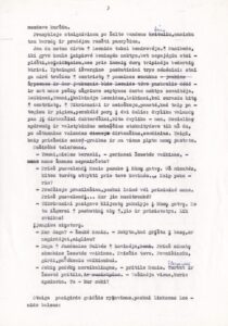 E. Cinzo romano „Šventojo Petro šunynas“ mašinraščio su autoriaus taisymais fragmentas. MLLM_51193_2