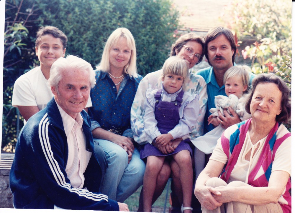 Elenos ir Edmundo Arbų šeima. 1980 m.