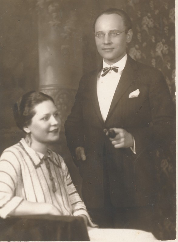 Faustas Kirša su Marijona Rakauskaite. Kaunas. 1926 m.