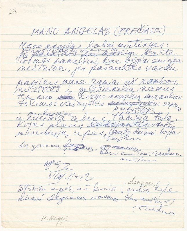 H. Nagio rankraštis