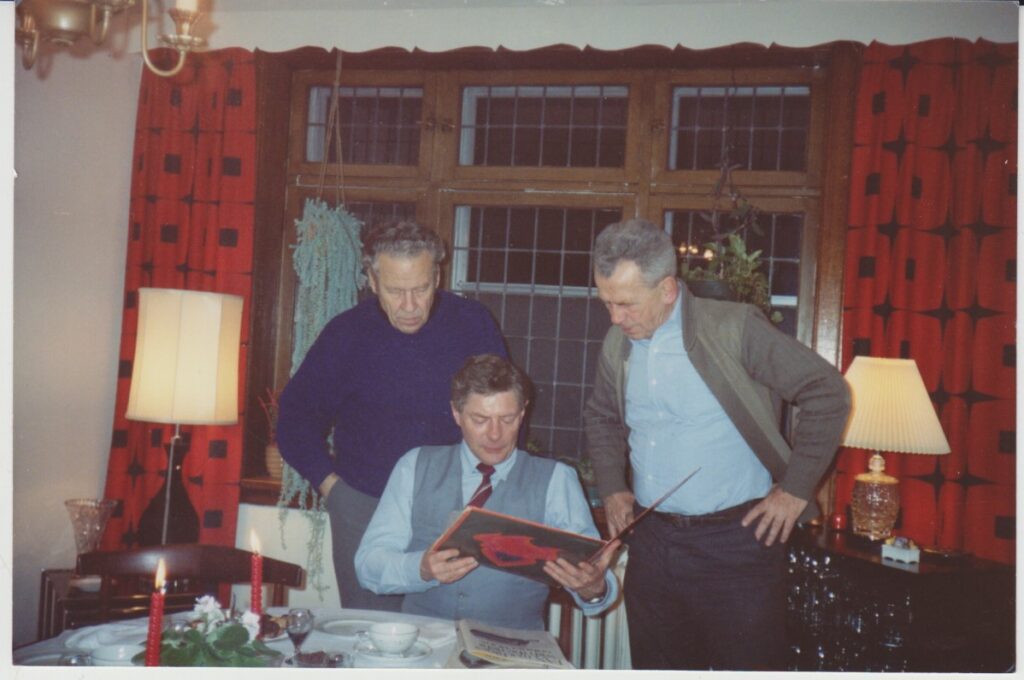 H. Nagys, L. Jacinevičius ir V. A. Jonynas. Montrealis. 1989 m.