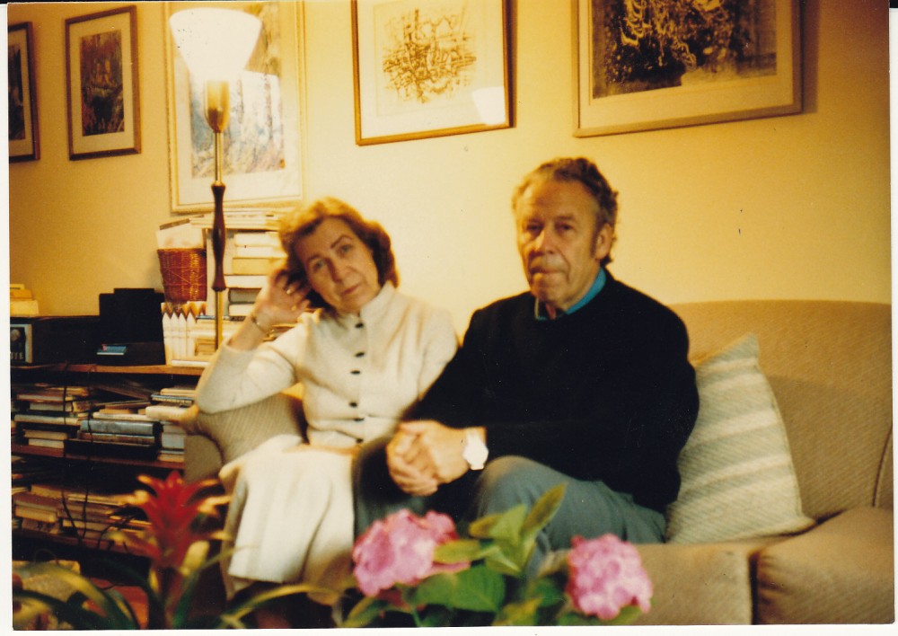 H. Nagys su Zinaida Nagyte-Katiliškiene. Monrealis, 1987 m.